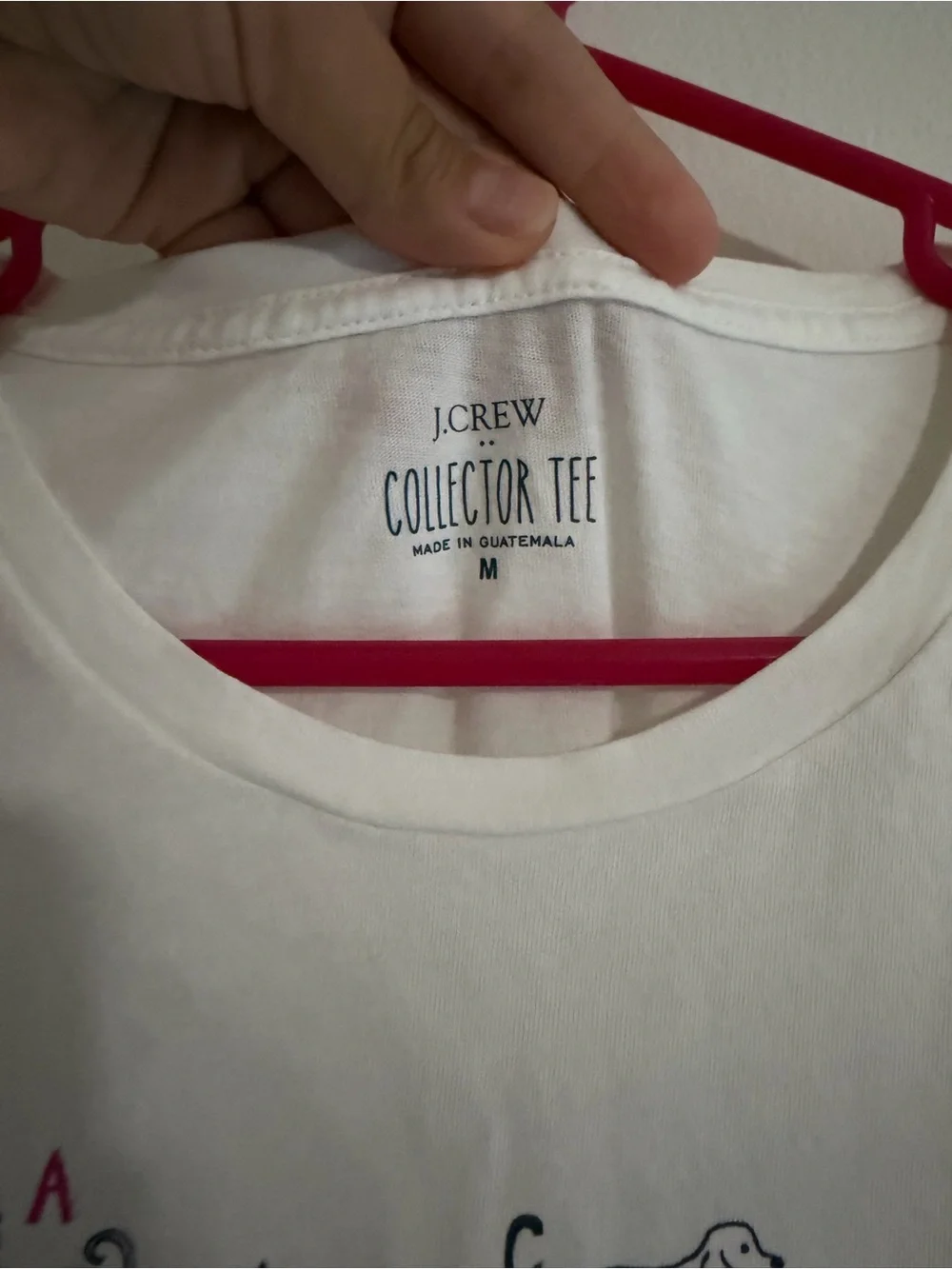 J.Crew Collector Tee Dogs /ABCs Sz Medium